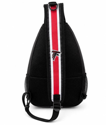 Atlanta Falcons Black Sling Bag | Adjustable Football Crossbody Bag