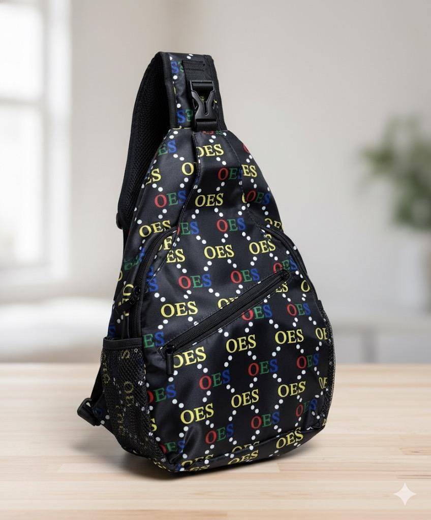 OES Sling Bag: Order of the Eastern Star Crossbody