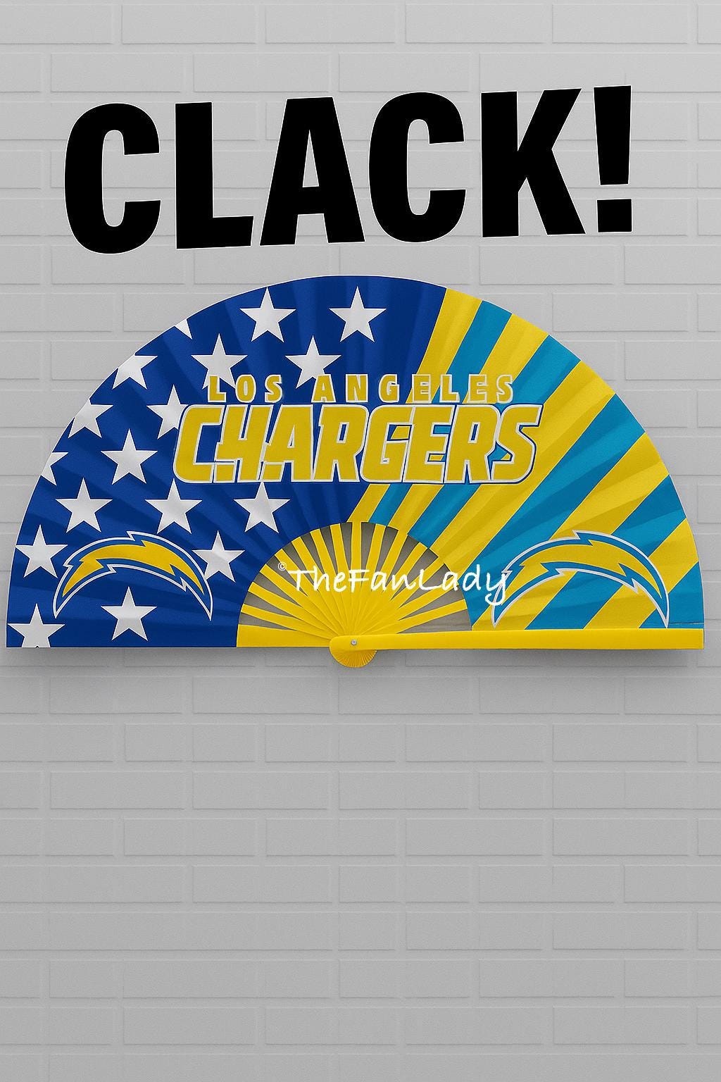 Los Angeles Chargers Clack Fan: NFL Game Day Accessory