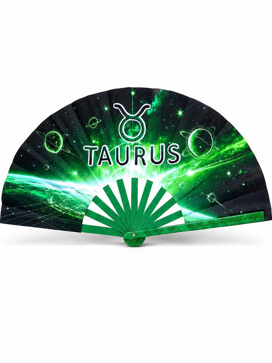 Taurus Zodiac Folding Clack Fan