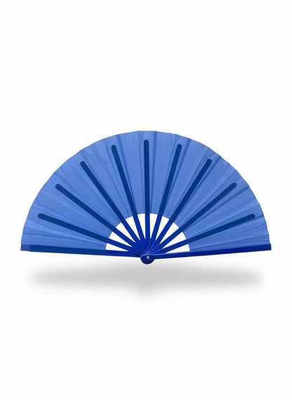 Blue Clack Hand Fan: Line Dancing Festival Folding Fan