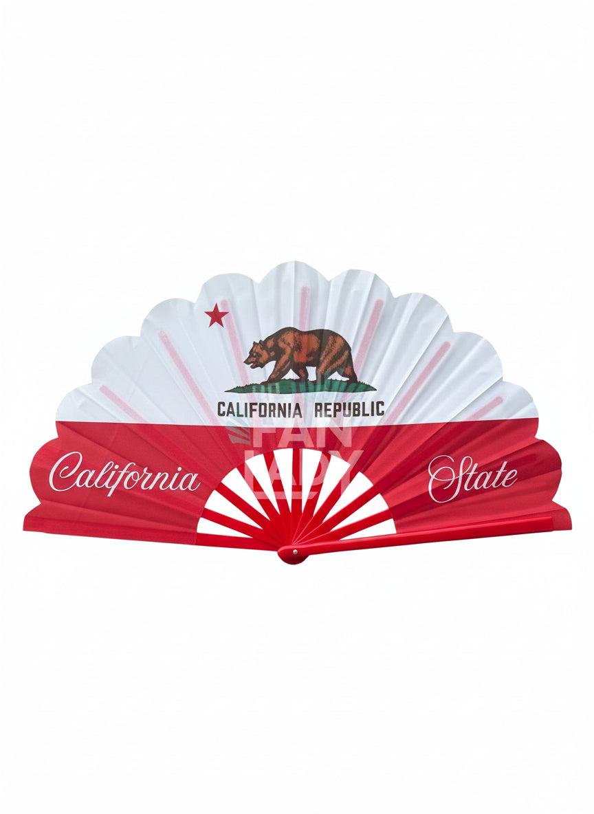 California Republic Clack Fan: State Flag Folding Fan