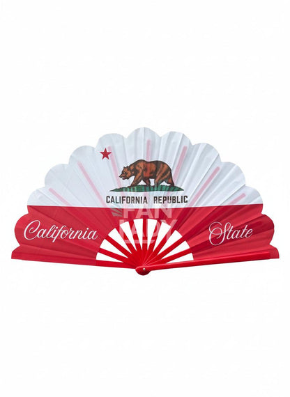California Republic Clack Fan: State Flag Folding Fan