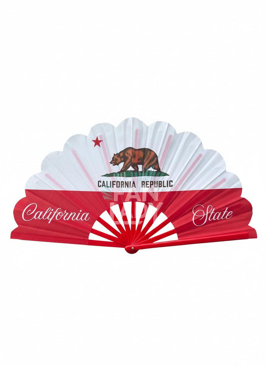 California Republic Clack Fan: State Flag Folding Fan