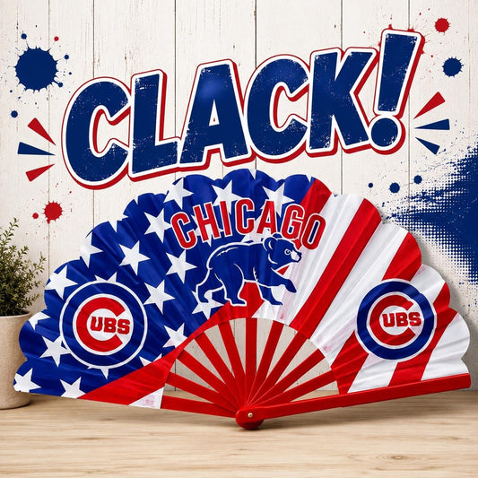 Chicago Cubs Clack Fan: MLB Baseball Game Day Fan