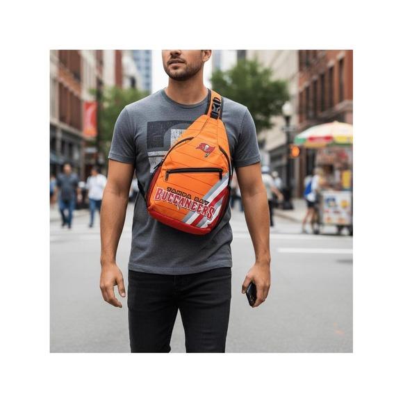 Tampa Bay Buccaneers Orange Sling Bag | Adjustable Football Crossbody Bag