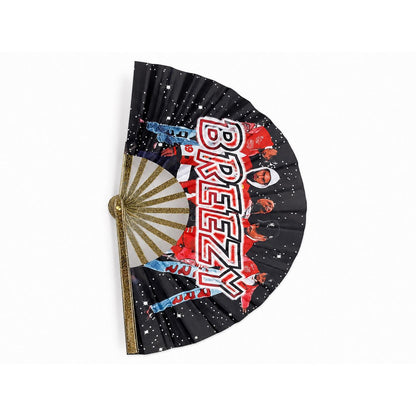 Breezy Handheld Folding Fan - Large Performance Rave Clack Fan