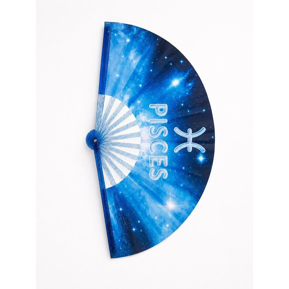 Pisces Zodiac Clack Fan | Celestial Folding Hand Fan