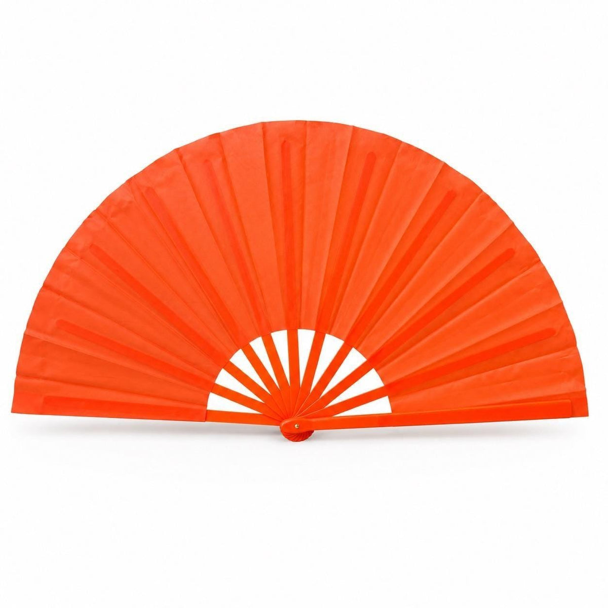 Orange Clack Fan: Boots on Ground Line Dancing Fan