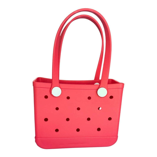 Mini Red EVA Tote Bag | Pool Carryall for Kids