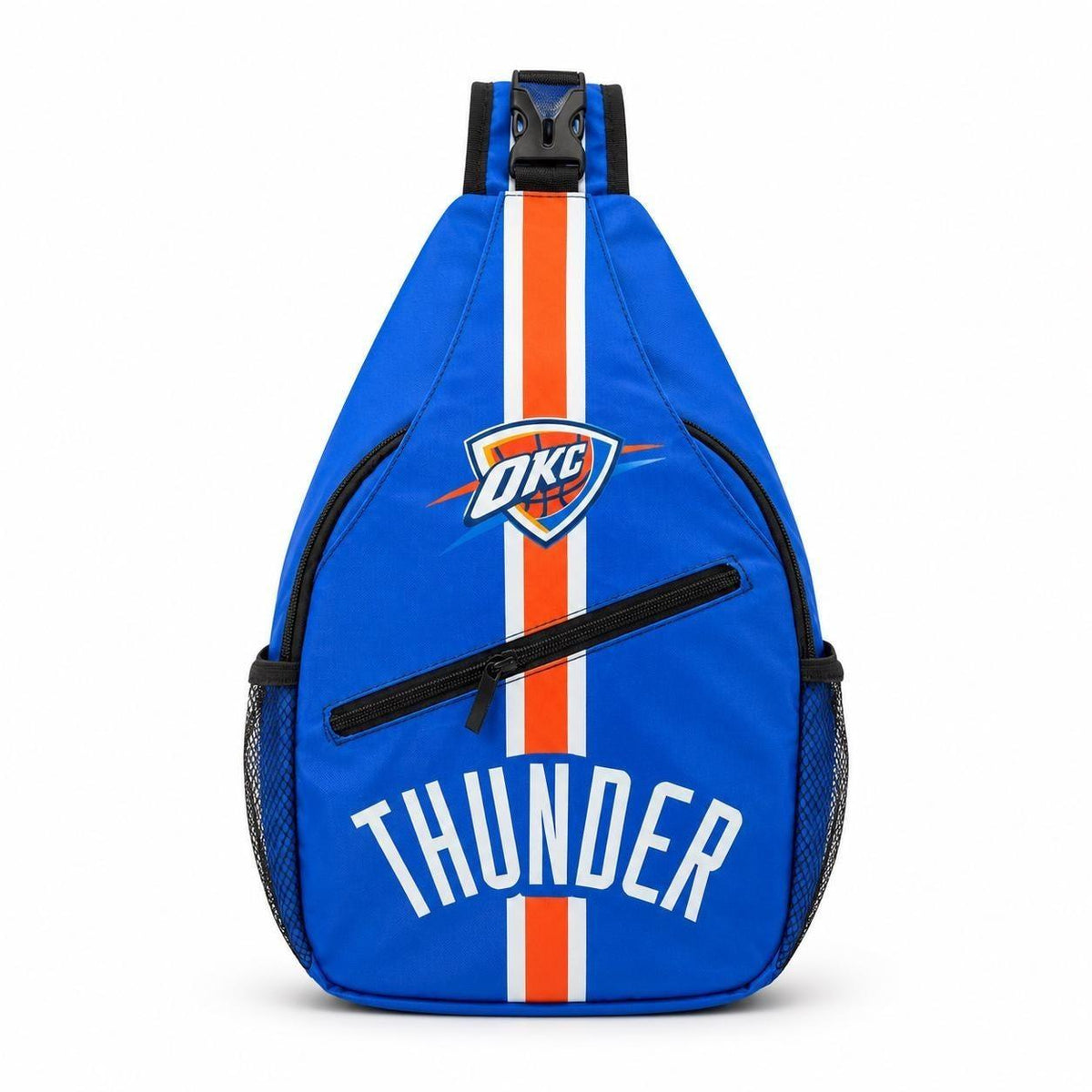 OKC Thunder Blue Orange Sling Bag | Adjustable Basketball Crossbody