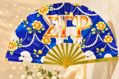 Zeta Phi Beta Clack Fan | Greek Sorority Folding Hand Fan