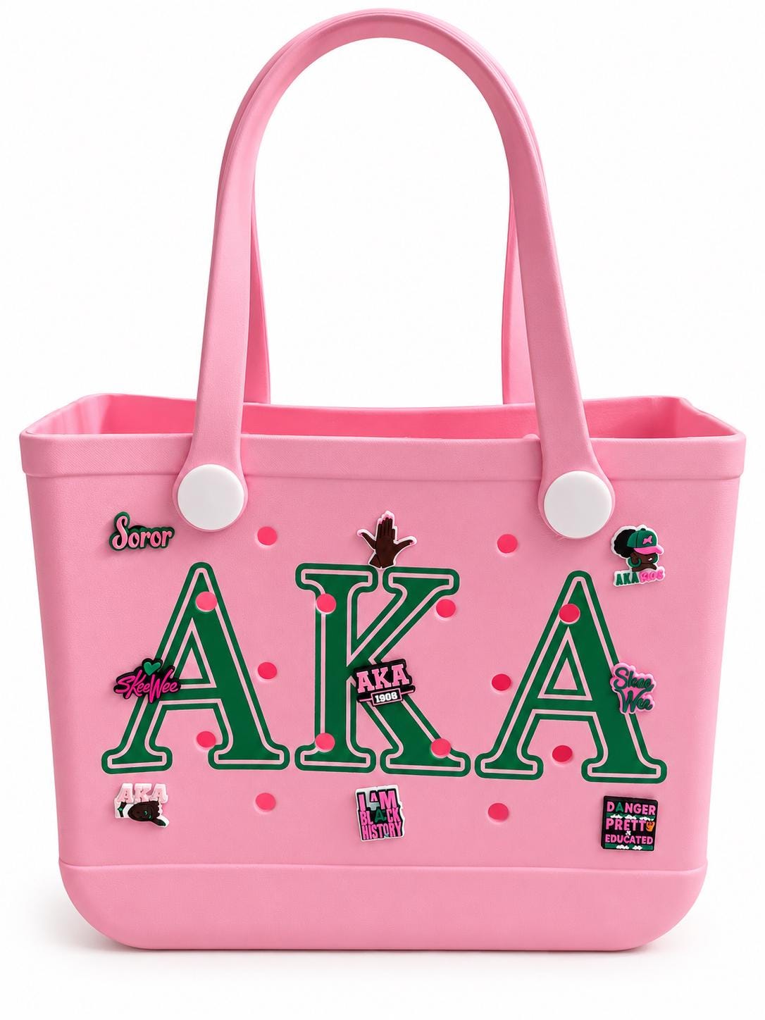 AKA Gift Set — Luxe Tote (EVA Tote + Pearl Brooch + Clack Fan)