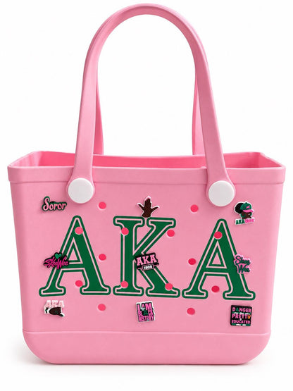 AKA Gift Set — Luxe Tote (EVA Tote + Pearl Brooch + Clack Fan)