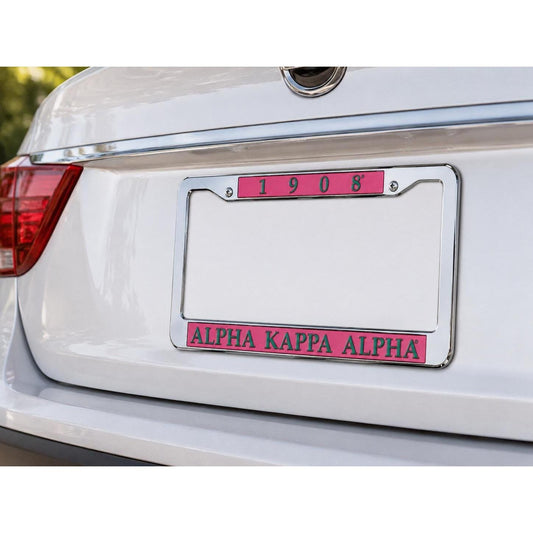 AKA License Plate 1908 Pink and Green