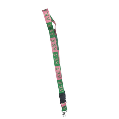 Alpha Kappa Alpha Lanyard, Sorority ID Badge Holder, AKA Sister Gift