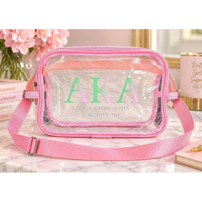 Alpha Kappa Alpha Clear Fanny Pack | Sorority Bag