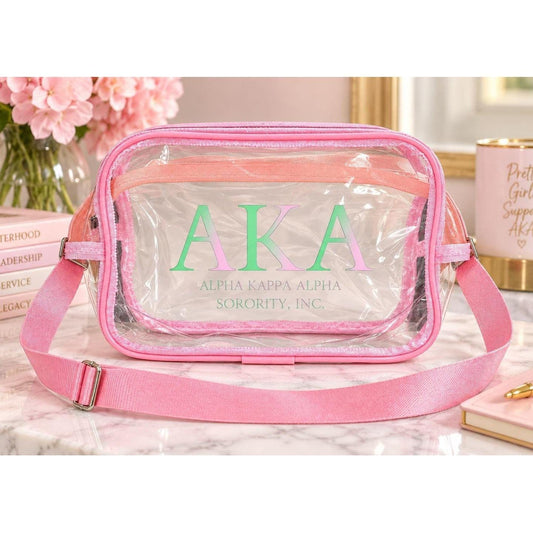 Alpha Kappa Alpha Clear Fanny Pack | Sorority Bag