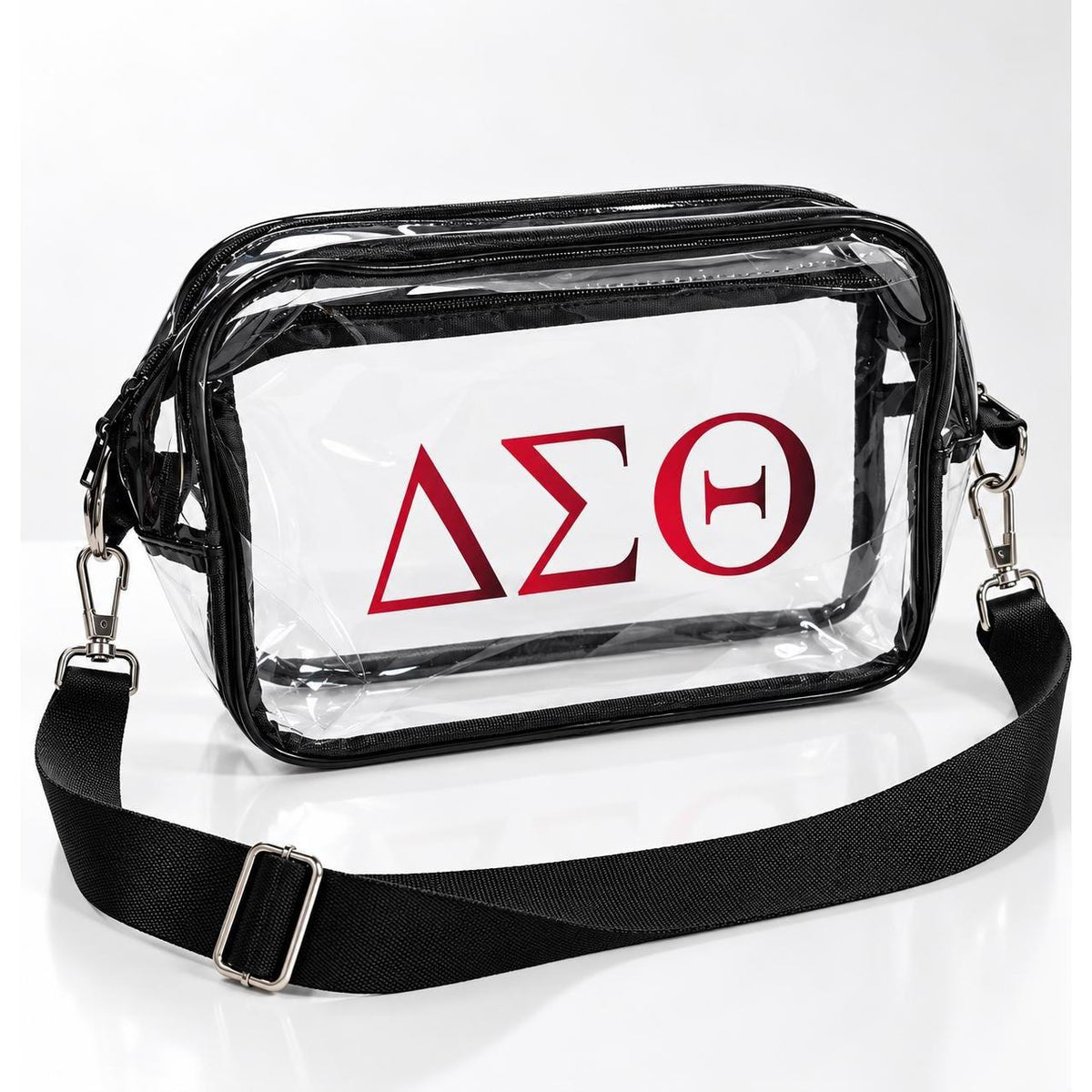 Delta Sigma Theta Clear Sling Bag, Sorority Crossbody Bag, DST Sister Gift