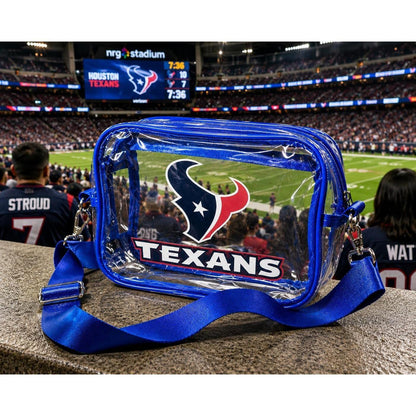 Houston Texans Blue Red Clear Fanny Pack | Game Day Bag