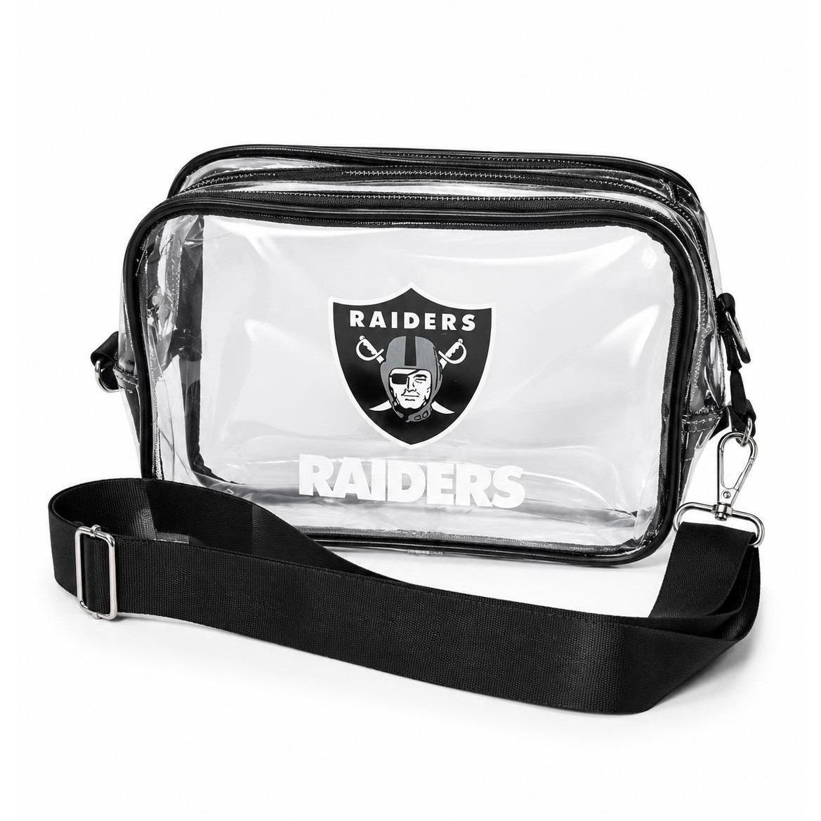 Las Vegas Raiders Black Clear Fanny Pack | Game Day Bag