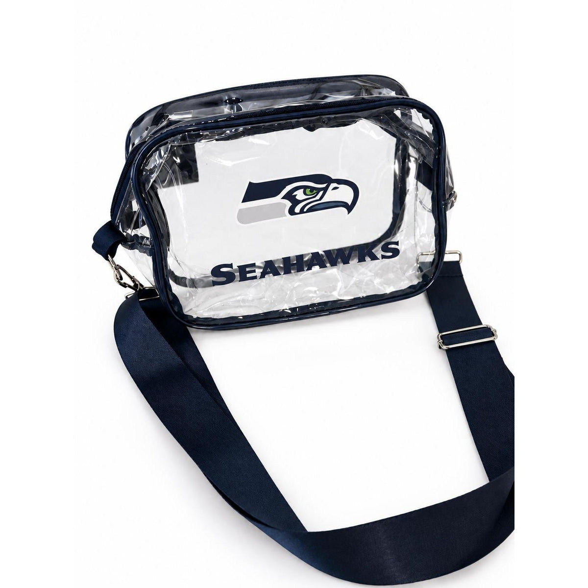 Seattle Seahawks Black Clear Fanny Pack | Game Day Bag