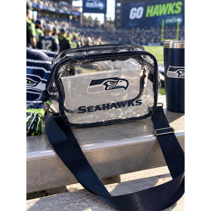 Seattle Seahawks Black Clear Fanny Pack | Game Day Bag