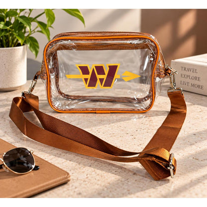 Washington Commanders Brown Clear Fanny Pack | Game Day Bag
