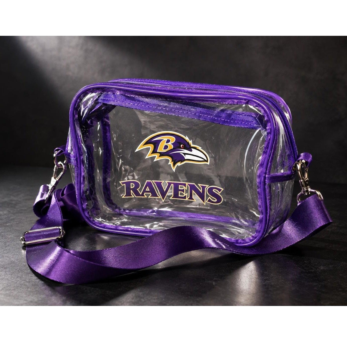 Baltimore Ravens Purple Clear Fanny Pack | Game Day Bag