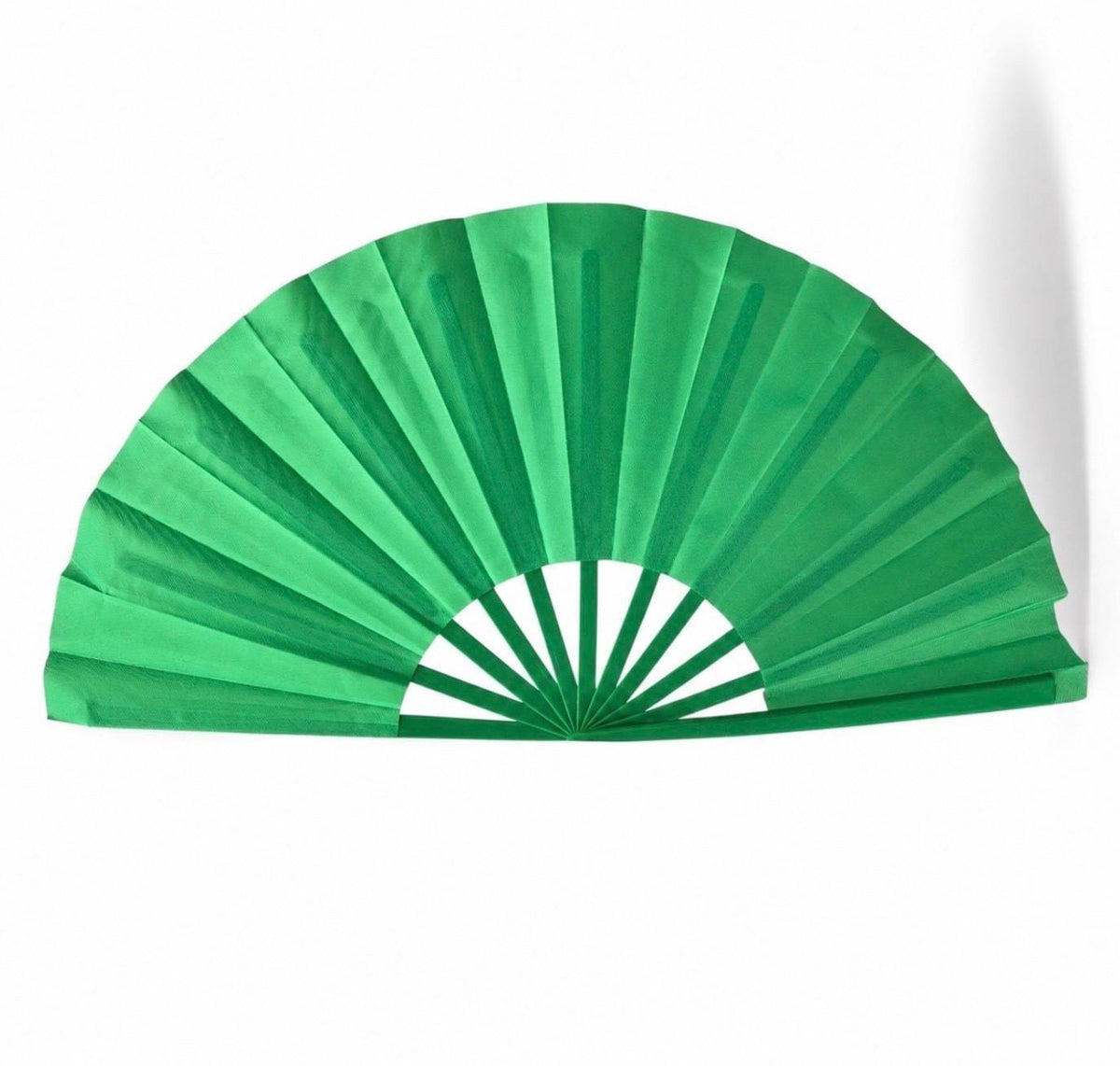 Green Folding Clack Fan | Line Dance & Festival Hand Fan