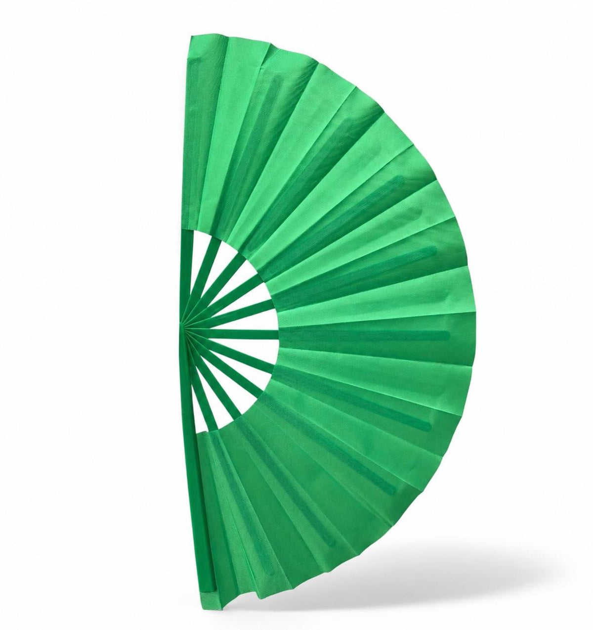 Green Folding Clack Fan | Line Dance & Festival Hand Fan