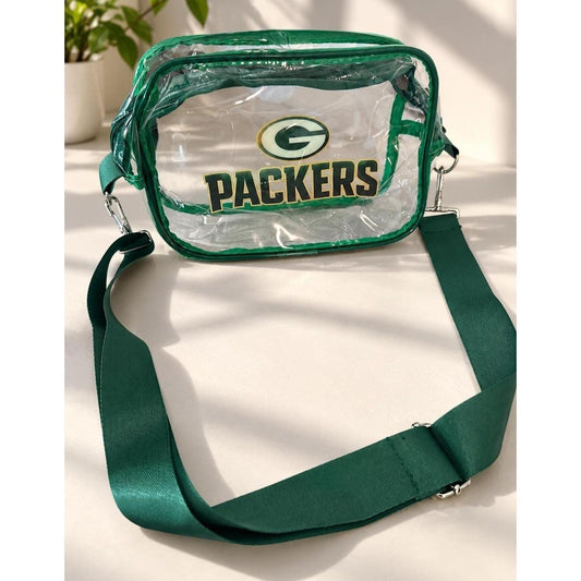 Green Bay Packers Green White Clear Fanny Pack | Game Day Bag