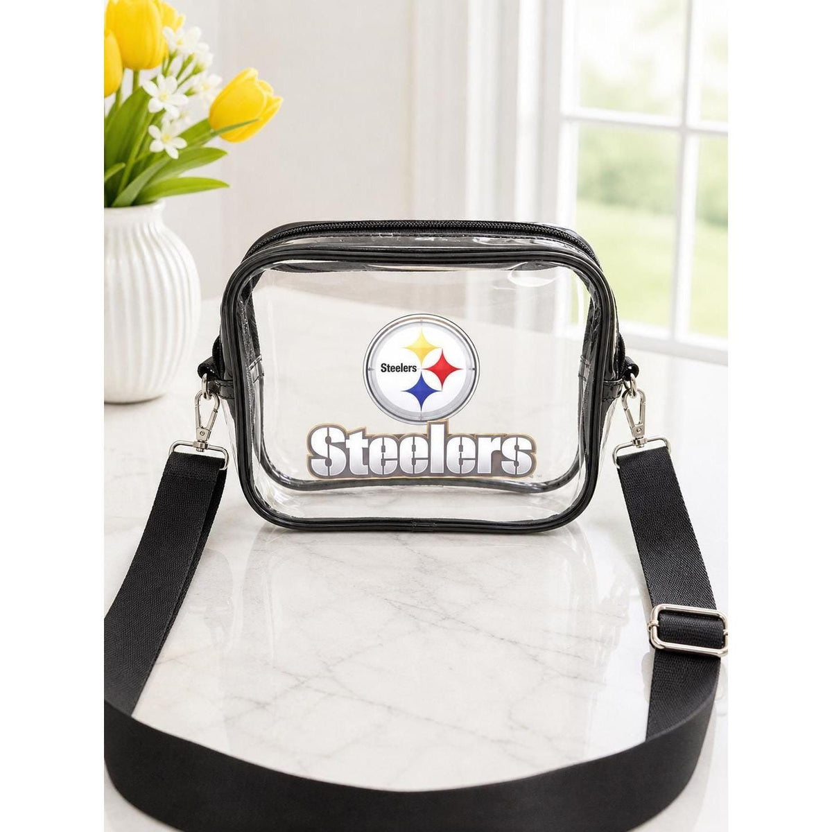 Pittsburgh Steelers Black Clear Fanny Pack | Game Day Bag