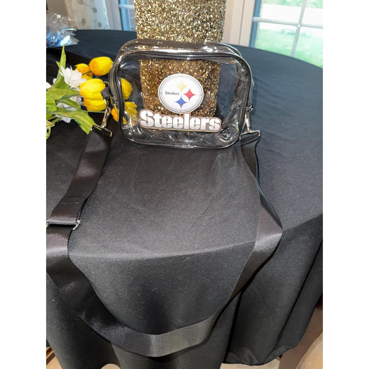 Pittsburgh Steelers Black Clear Fanny Pack | Game Day Bag
