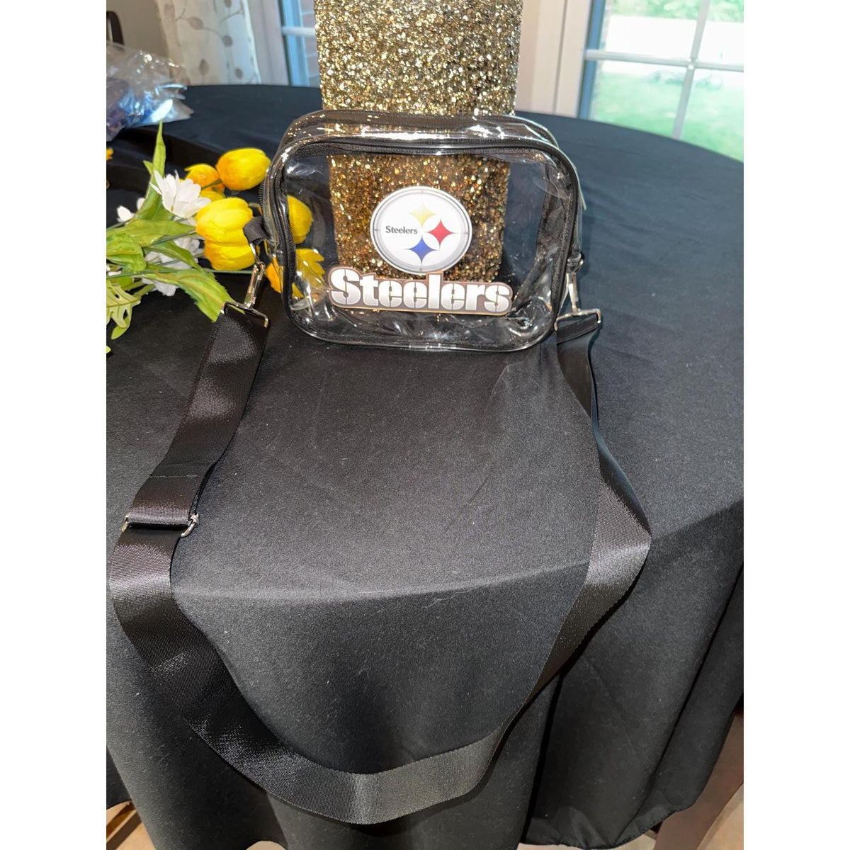 Pittsburgh Steelers Black Clear Fanny Pack | Game Day Bag