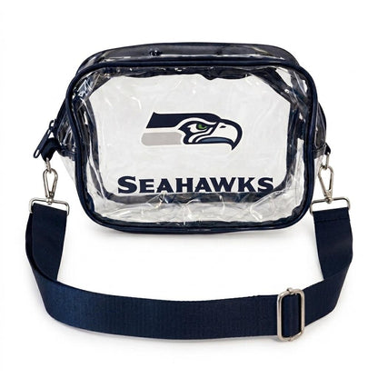 Seattle Seahawks Black Clear Fanny Pack | Game Day Bag