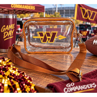 Washington Commanders Brown Clear Fanny Pack | Game Day Bag