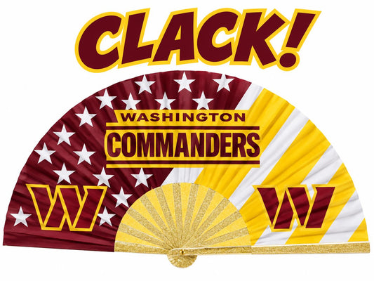 Washington Commanders Star Clack Fan | NFL Game Day Hand Fan