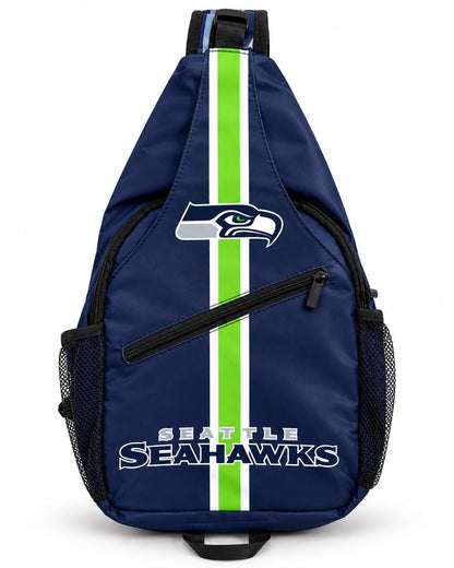 Seattle Seahawks Sling Bag, Football Crossbody Bag, Game Day Backpack, Seahawks Fan Gift