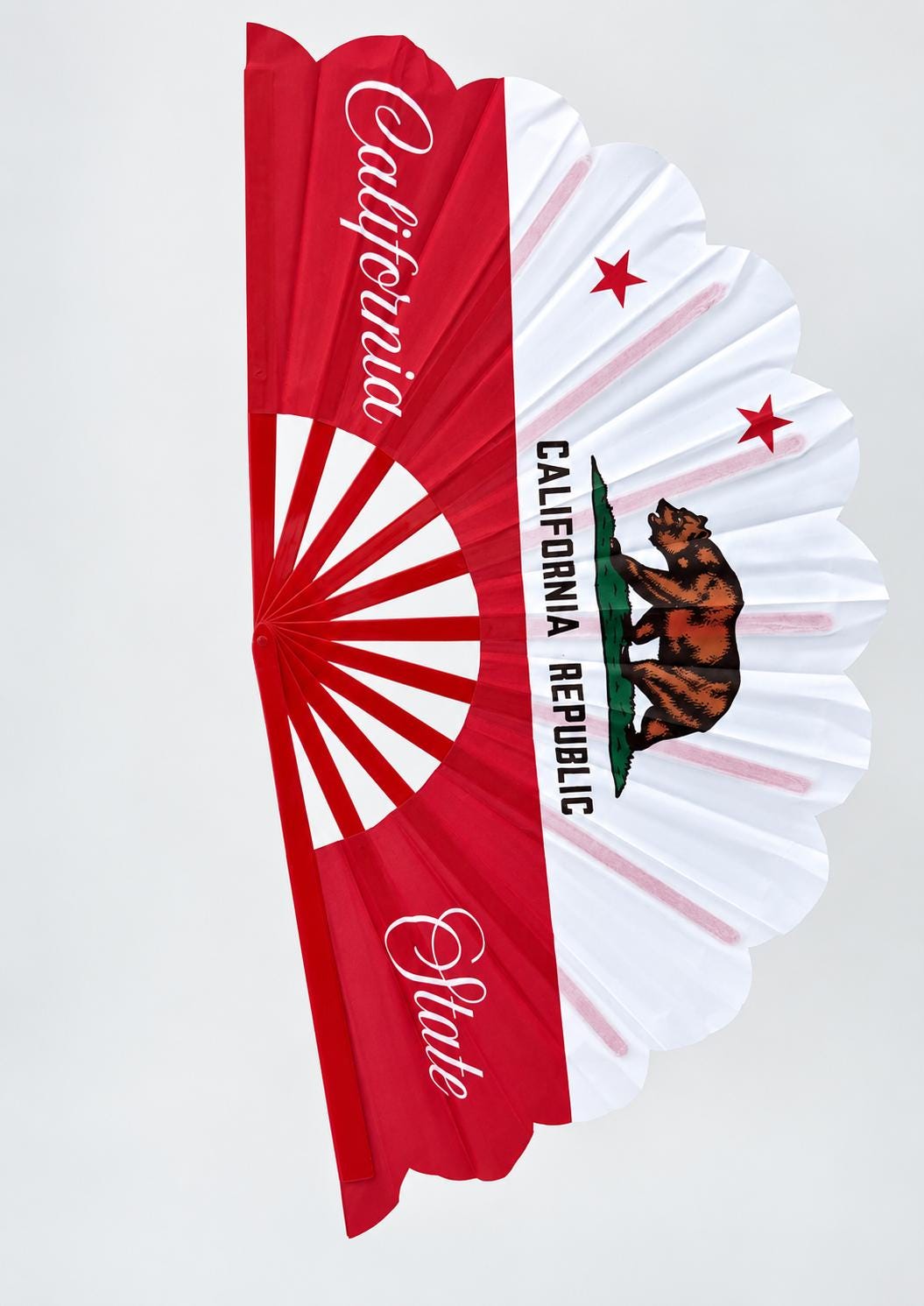 California Republic Clack Fan | State Flag Folding Hand Fan