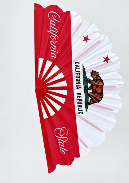 California Republic Clack Fan | State Flag Folding Hand Fan