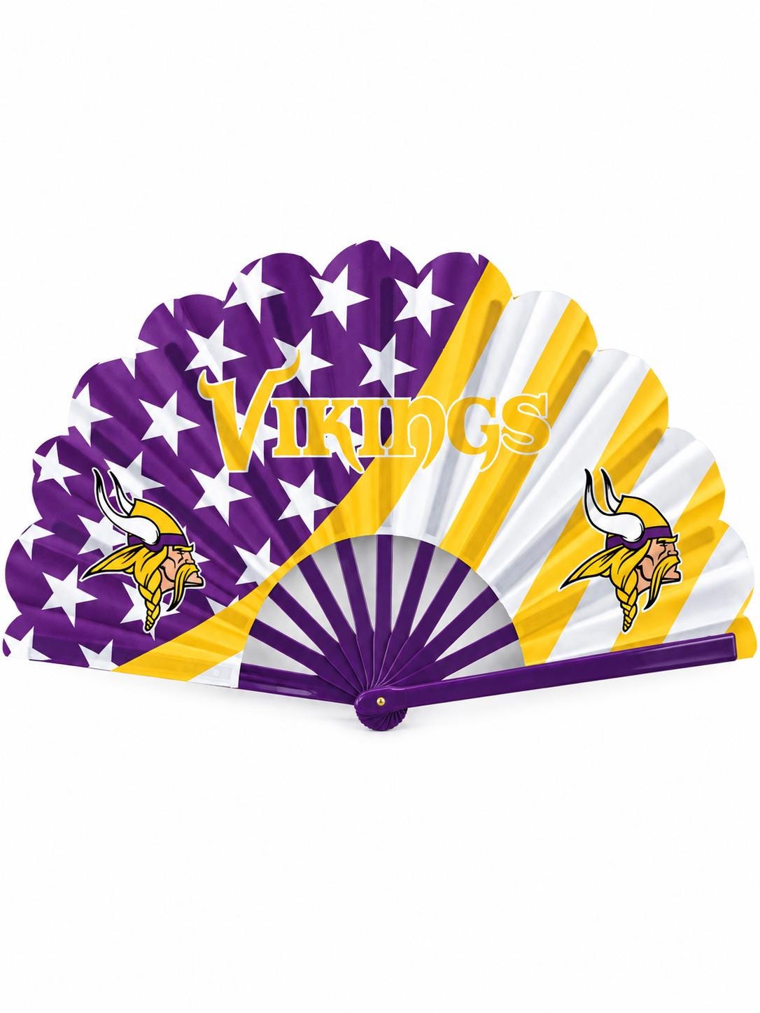 Minnesota Vikings Clack Fan | NFL Game Day Folding Hand Fan