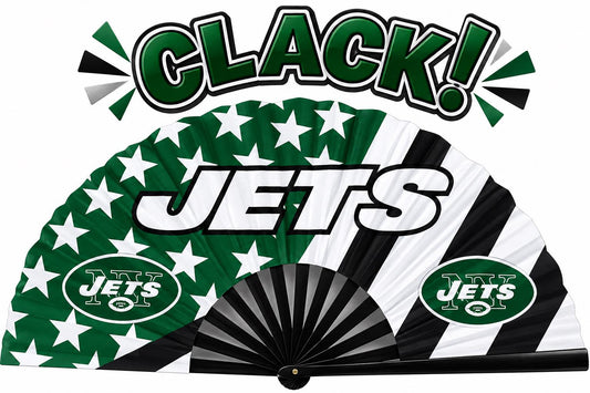 New York Jets Clack Fan | NFL Game Day Folding Hand Fan