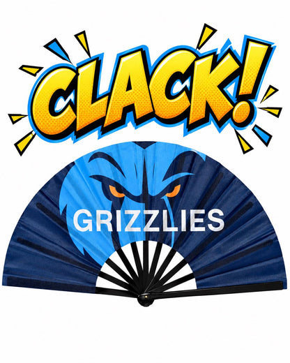 Memphis Grizzlies Clack Fan | 13 Inch NBA Game Day Hand Fan