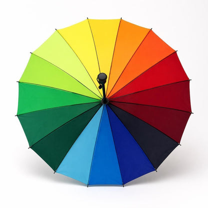Rainbow Travel Umbrella | Colorful Rain Umbrella