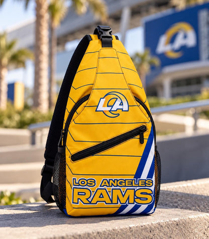 Los Angeles Rams Yellow Sling Bag | Adjustable Football Crossbody Bag