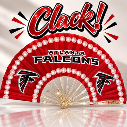 Atlanta Falcons Clack Fan | NFL Game Day Folding Hand Fan