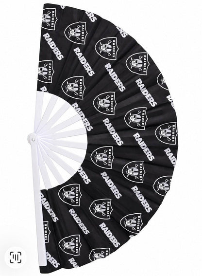 Las Vegas Raiders Clack Fan | NFL Game Day Folding Hand Fan