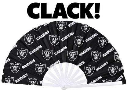 Las Vegas Raiders Clack Fan | NFL Game Day Folding Hand Fan